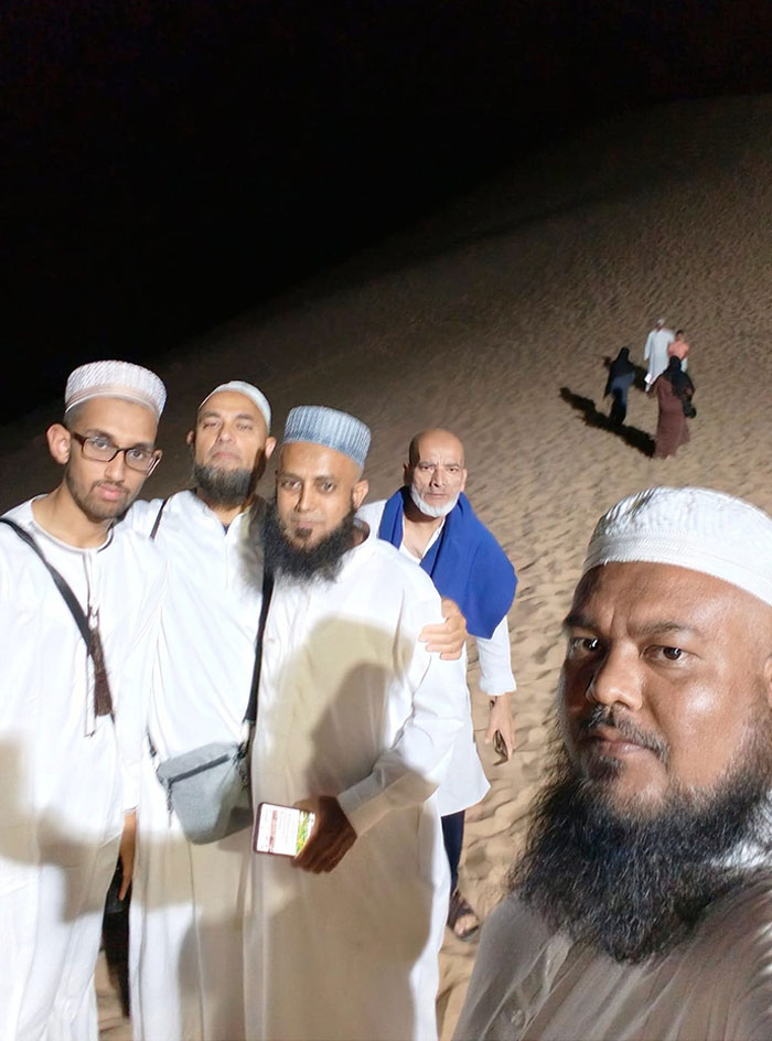 হাজী সাহেবদের নিয়ে বদর জাবালে মালাইকা পাহাড়ে